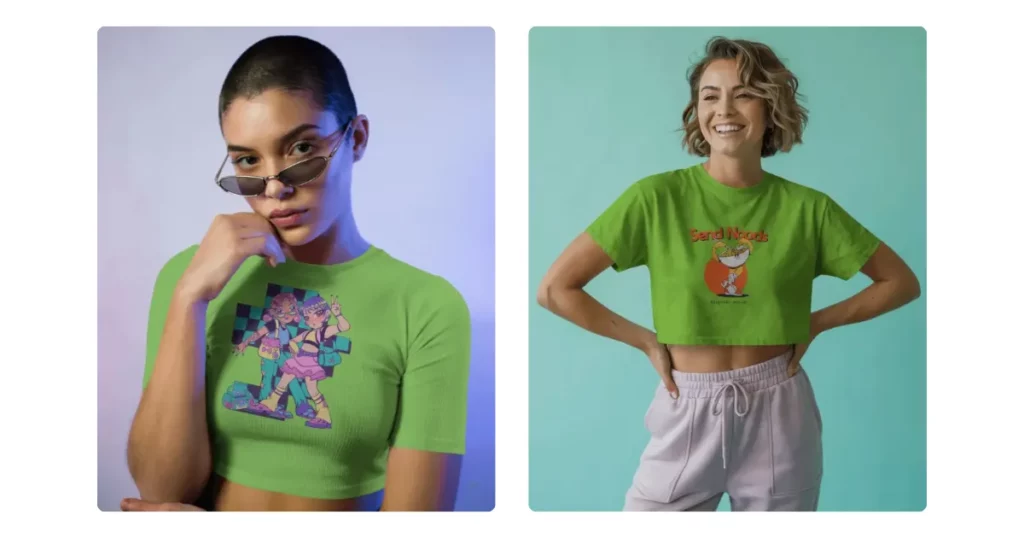 best crop top mockups