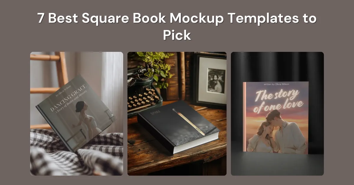 7 Best Square Book Mockup Templates to Pick