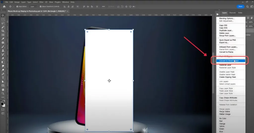 convert to smart object