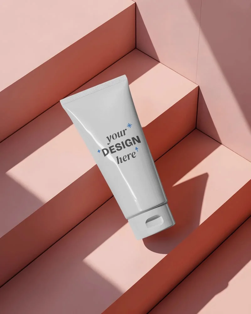 packaging tube mockup for beauty product creams or lotions presentation

