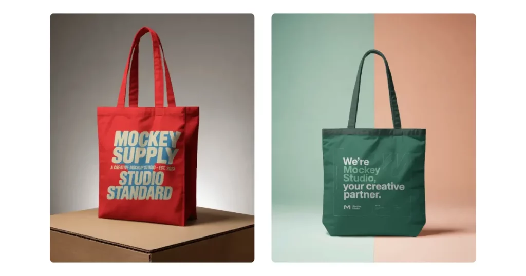 explore free tote bag mockups