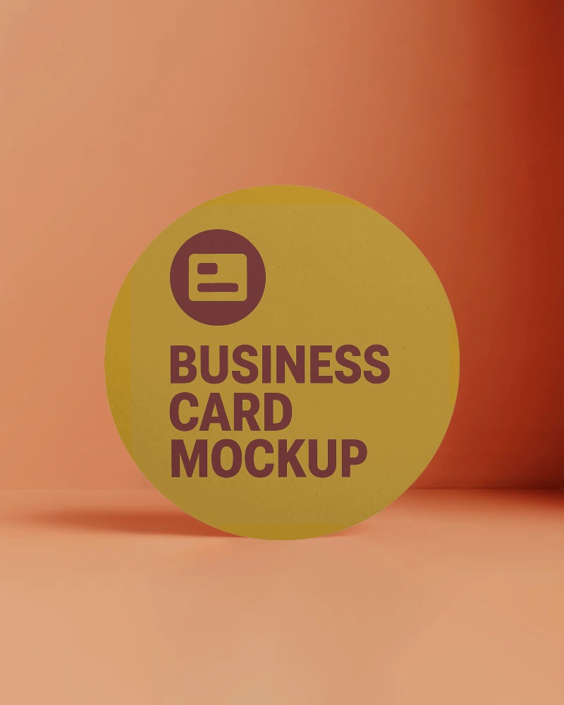 floating-round-business-card-mockup-on-peach-orange-gradient-background-minimal-and-modern-style