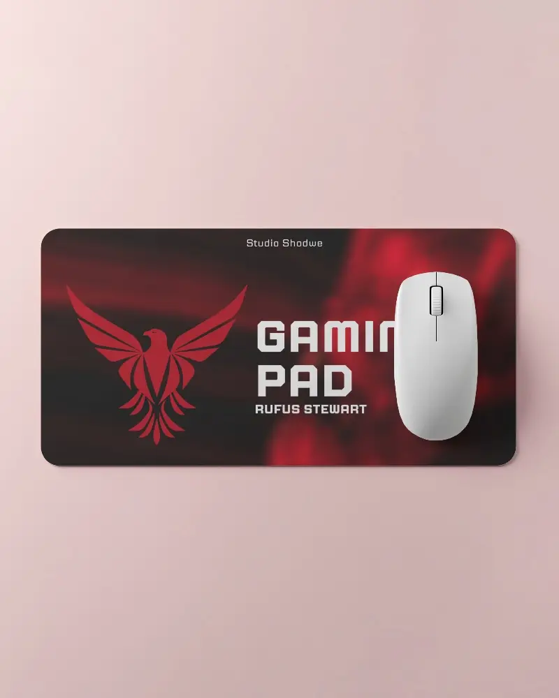 creative gaming pad mockup artistic accent inspirational and imaginative feel





