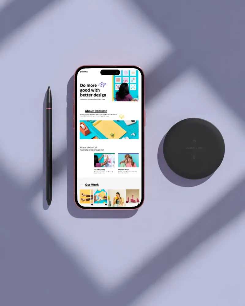 iPhone 15 pro mockup with minimal background