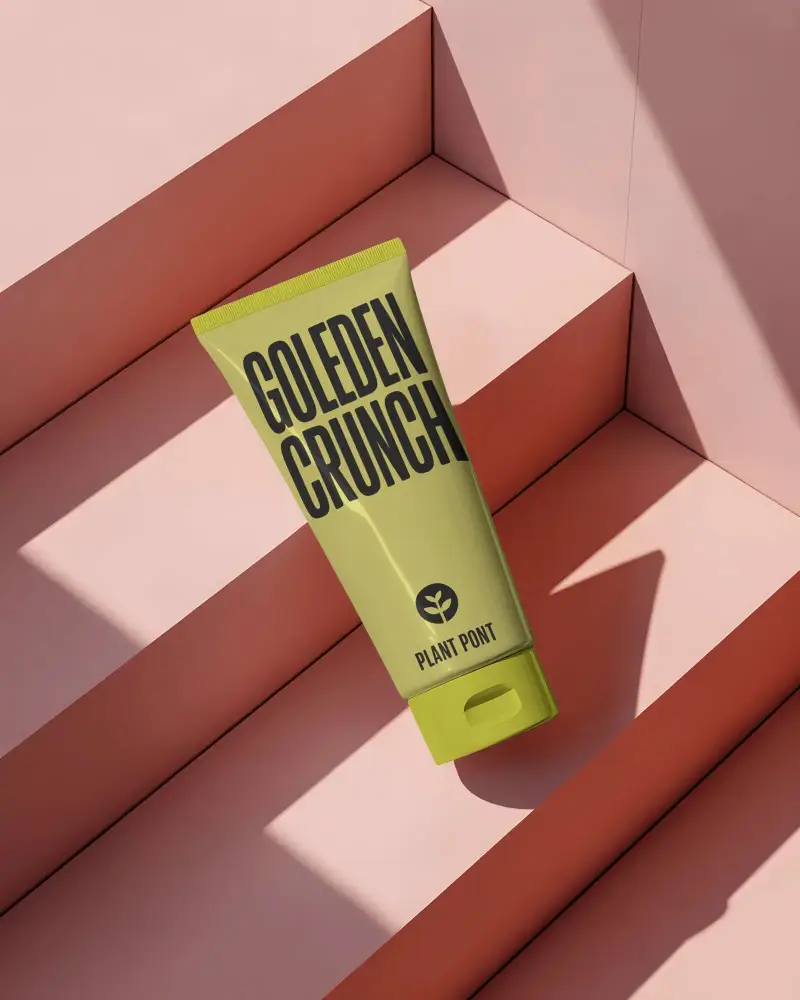 packaging tube mockup for beauty product creams or lotions presentation