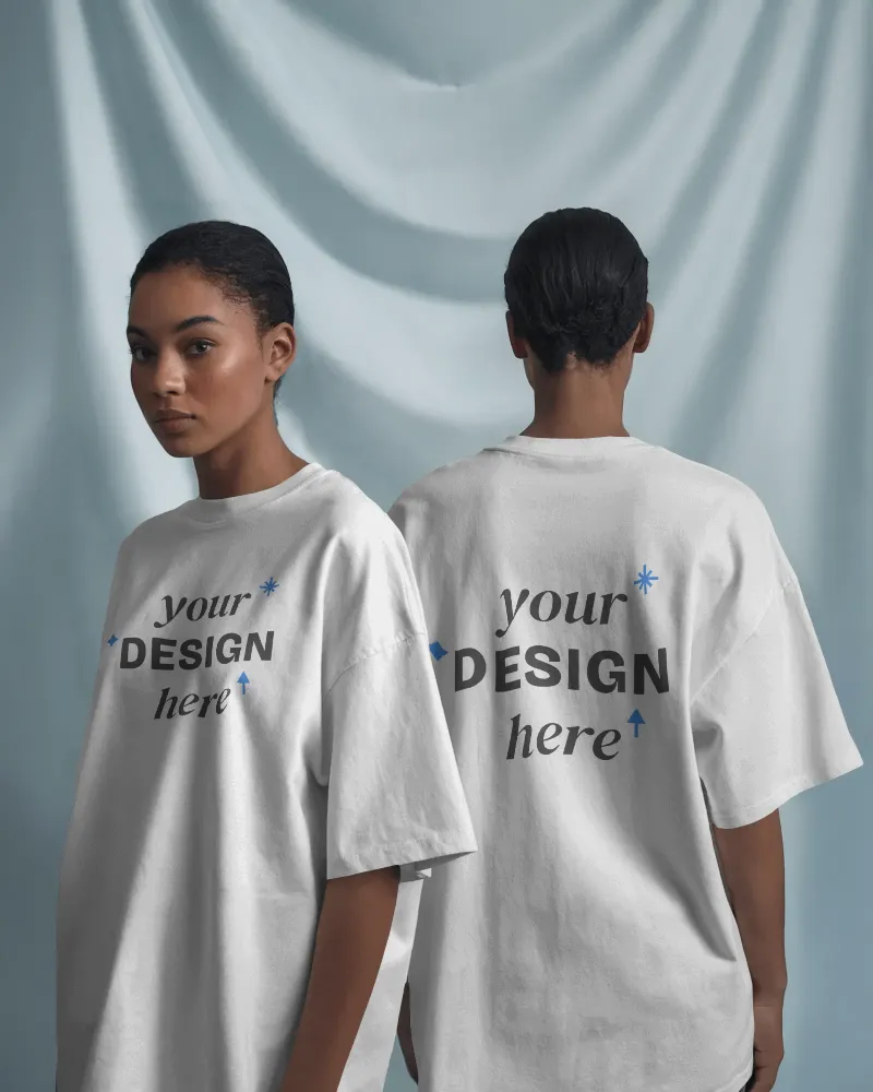 Front and Back t-shirt Mockup