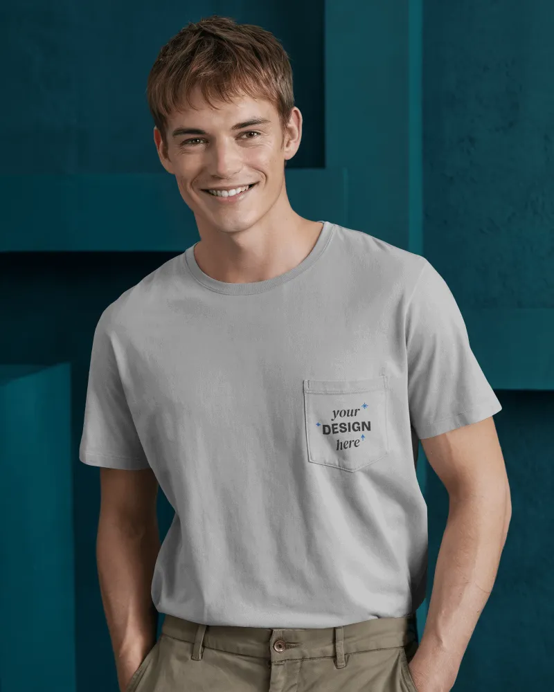 pocket t-shirt mockup