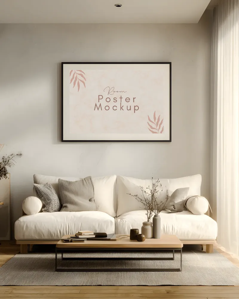 room poster mockup