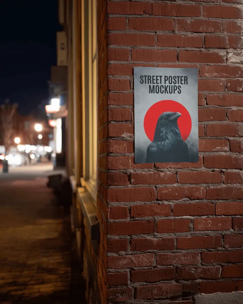 street poster mockup