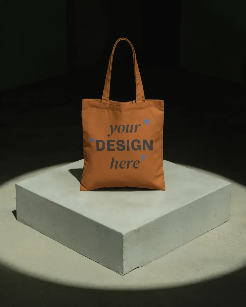 Cotton tote bag mockup