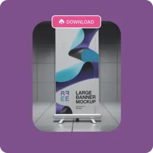 Download Your Roll Up Banner Mockup