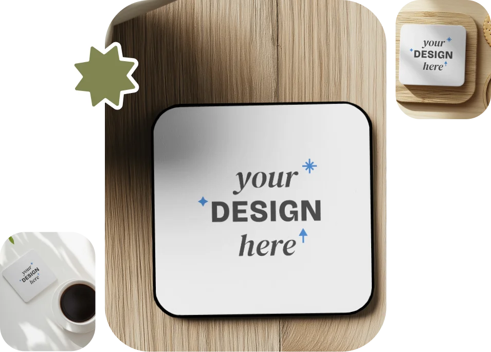 Free Coaster Mockup Generator