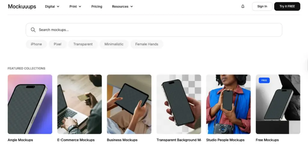 alternative to mockuphone is mockuuups studio