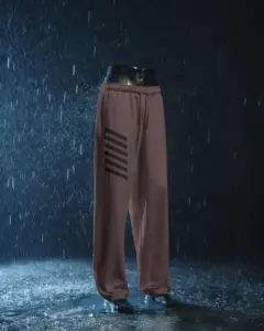 breathable performance fabric sweatpants mockup side pockets for sporty and everyday use
