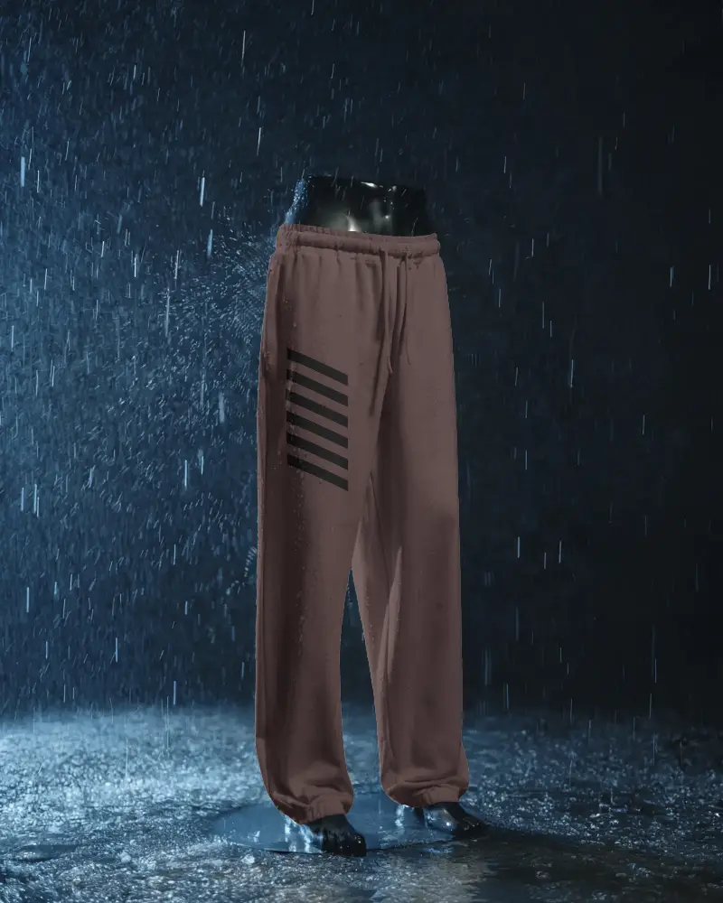 breathable performance fabric sweatpants mockup side pockets for sporty and everyday use