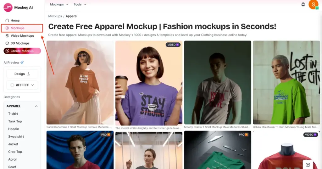 click mockups