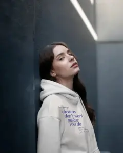 comfortable hoodie mockup with drawstring hood and soft fabric perfect for casual wear