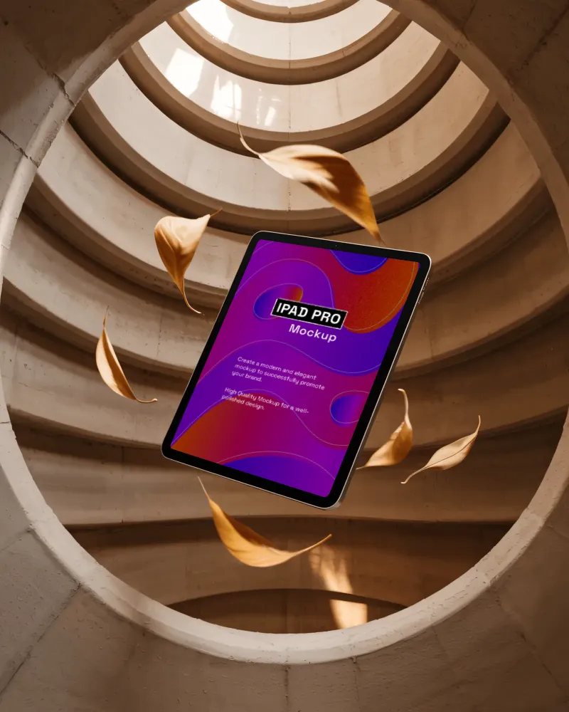 floating ipad mockup