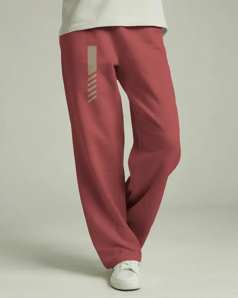 soft breathable fabric loose sweatpants mockup for relaxed home wear or running errands