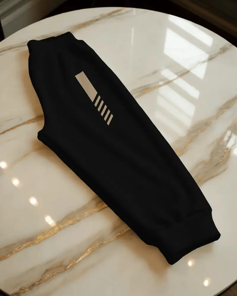 soft brushed fabric design relaxed fit sweatpants mockup for loungewear and athletic activities
