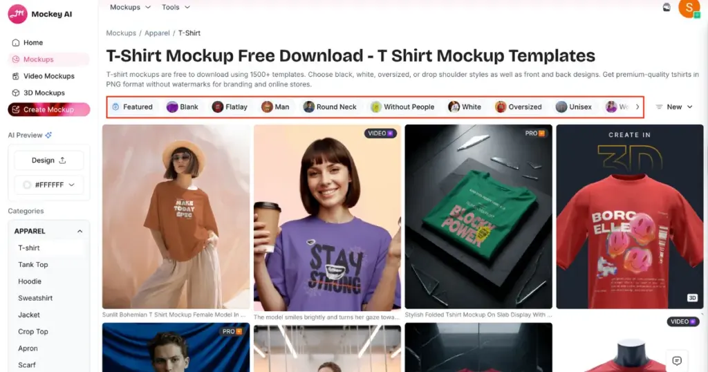 t-shirt varieties