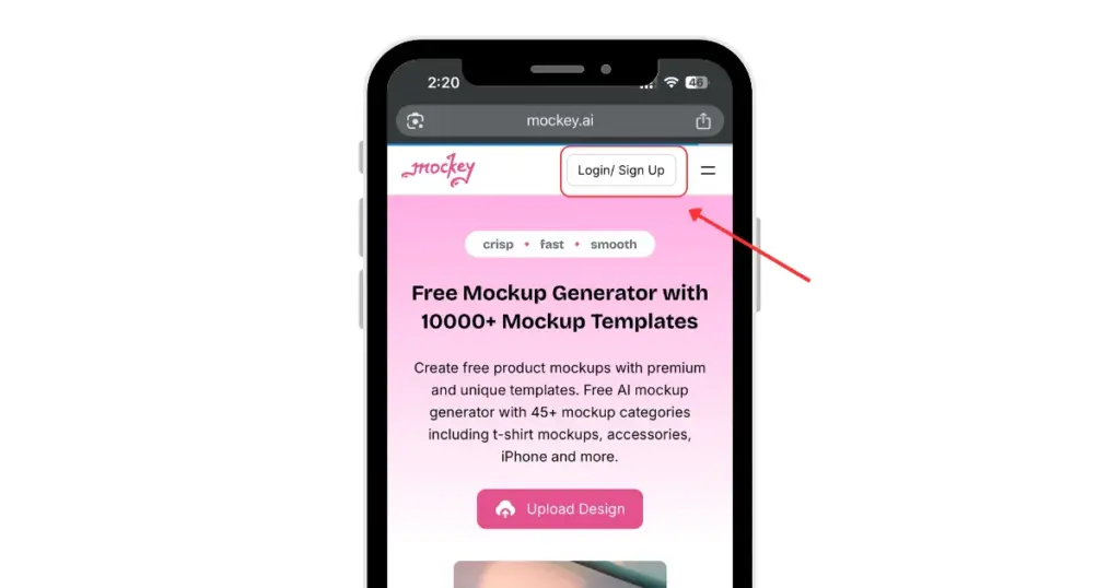 use phone to sign up