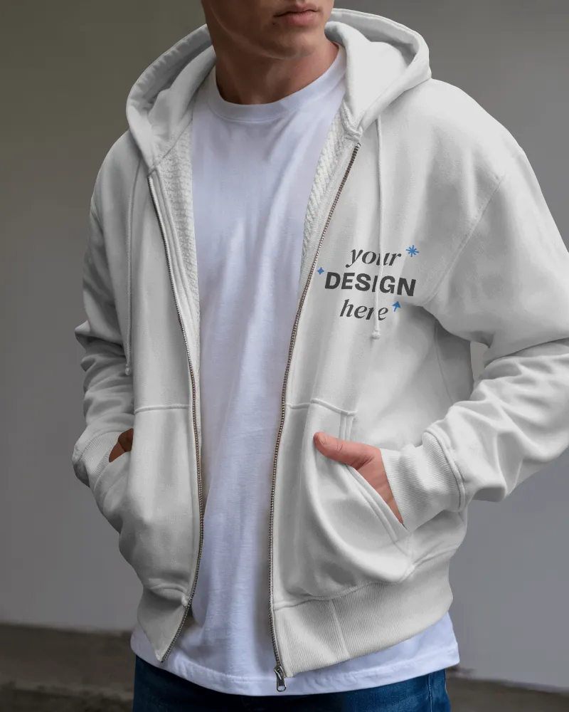 zip hoodie mockup