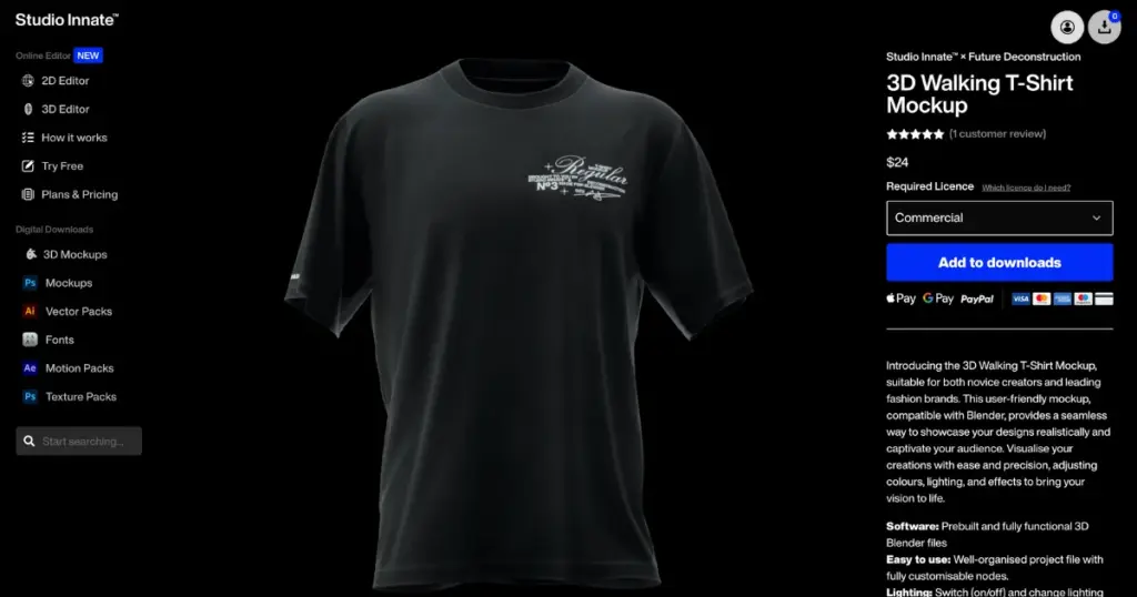 studio innate walking t-shirt
