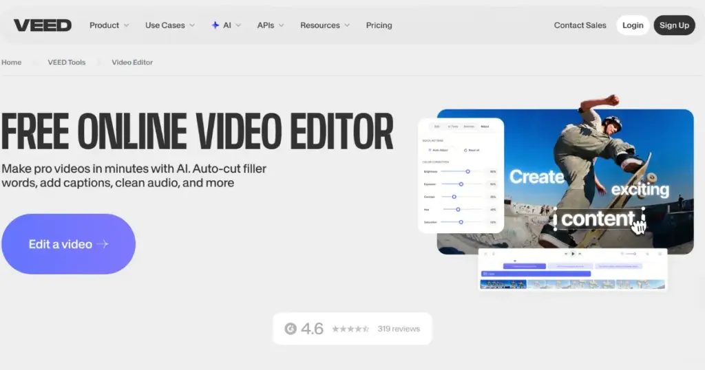 veed canva alternative for video editing