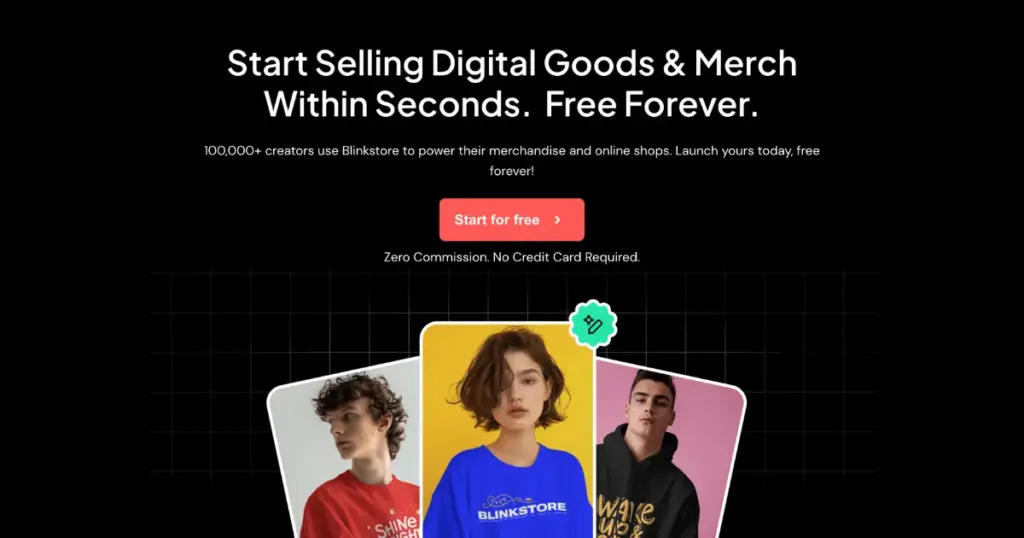 blinkstore ai print on demand site