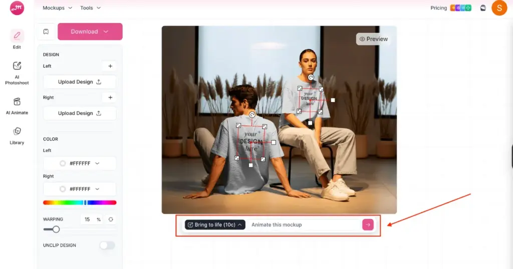 bring to life feature of mockey ai