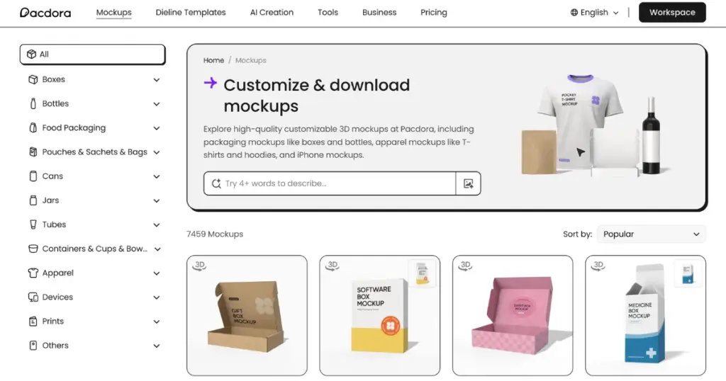 pacdora for packaging
