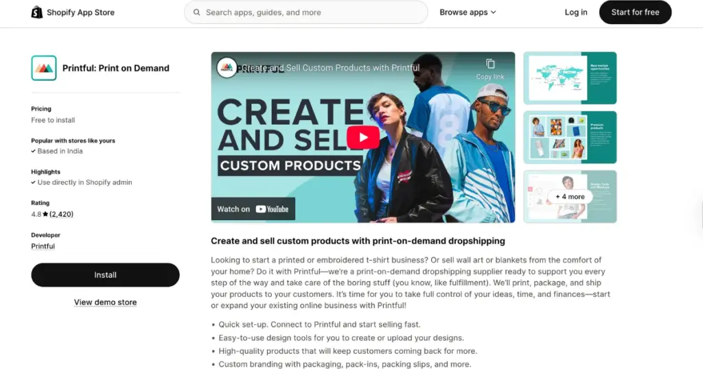 printful shopify tool