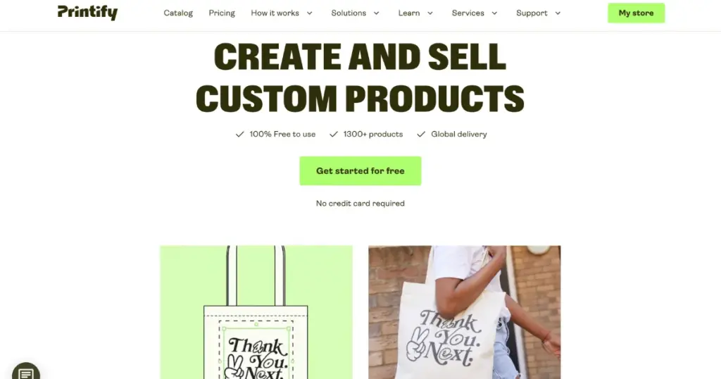 printify print on demand site