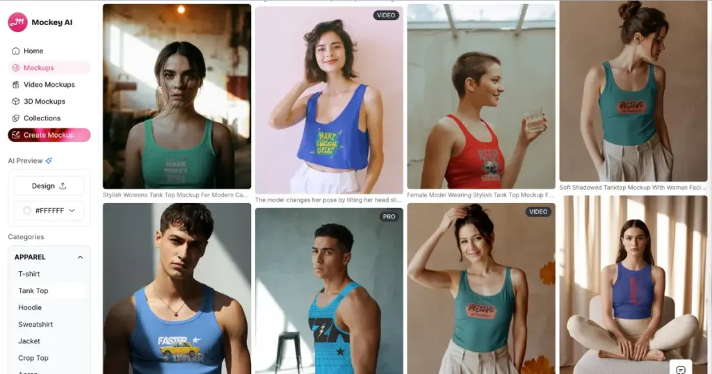 try mockey ai's tank top mockups