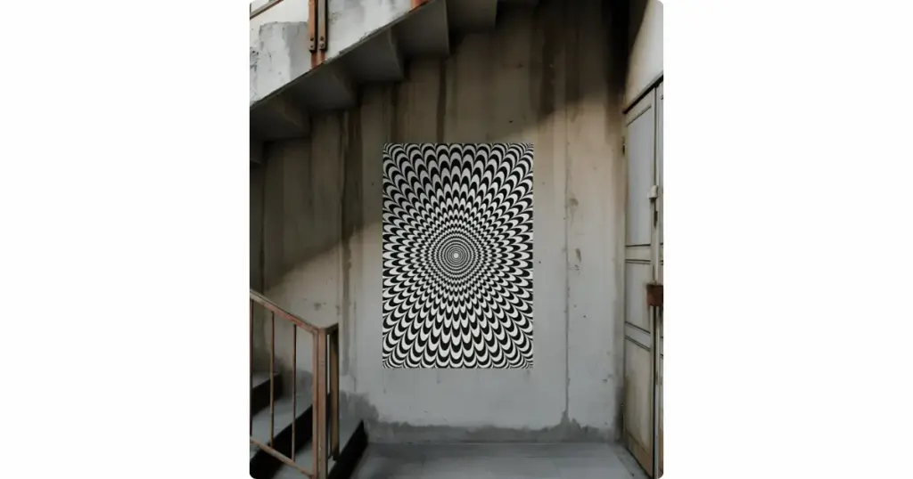 optical illusion design for print on demand