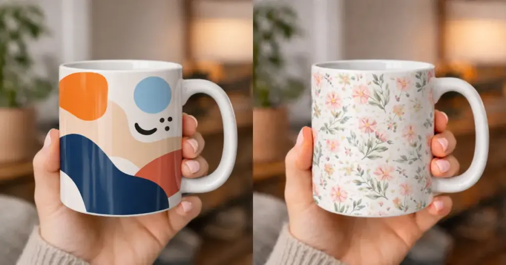 pattern creative mug design ideas