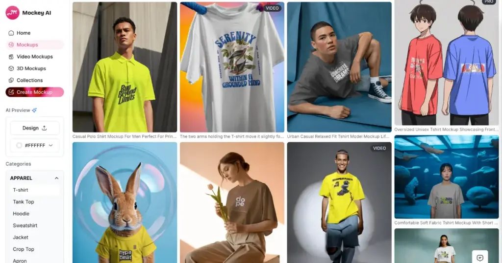 test your design using mockey ai mockups