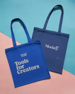 reusable cotton tote bag mockup for eco friendly shopping and custom printed designs