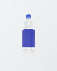 3d plastic bottle mockup