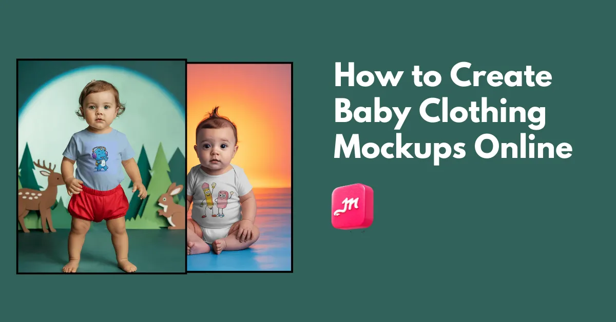 how to create baby clothing mockup online
