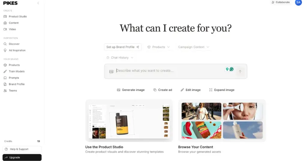 pikes ai for product photos