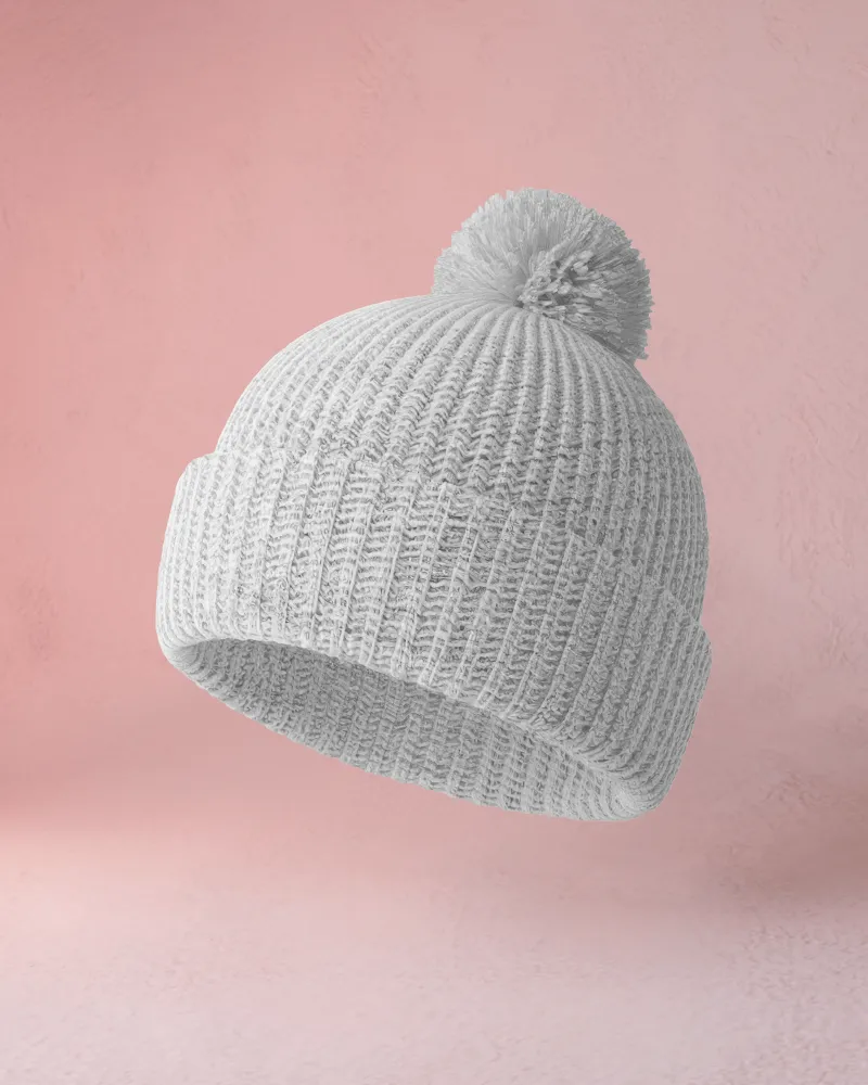 white beanie mockup
