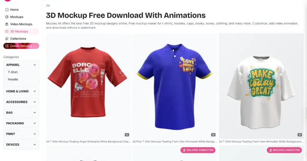 3d mockups from mockey.ai