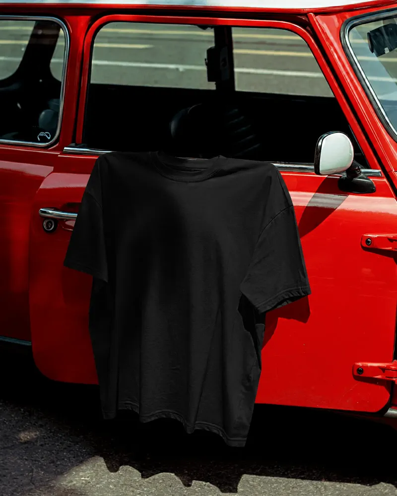 Black Oversize T Shirt Mockups