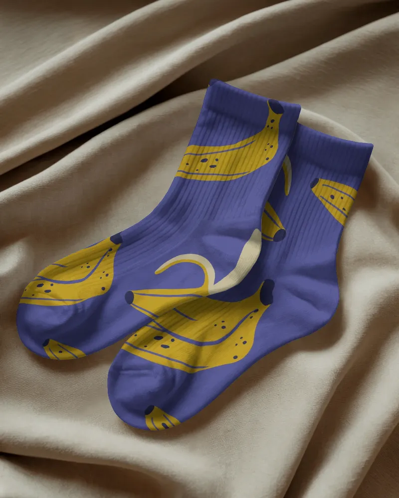 comfort crew socks mockup
