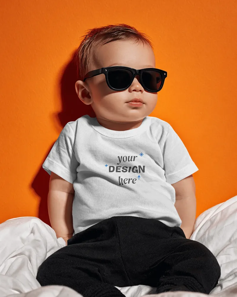 cool baby tee mockup
