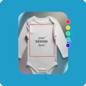 customise onesie mockup