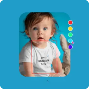 customize Baby Tee Mockup Generator