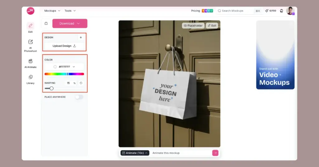 customize the paper bag